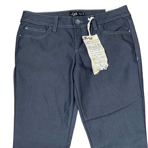 L.E.I. Benett Skinny Jeans Size‎ 9 Regular Black Juniors Denim Stretch 32X32 - Picture 2 of 6